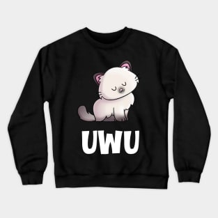 uWu Kawaii Kitty Crewneck Sweatshirt